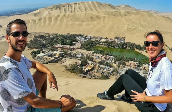 Pôr do Sol sobre As Dunas de Huacachina