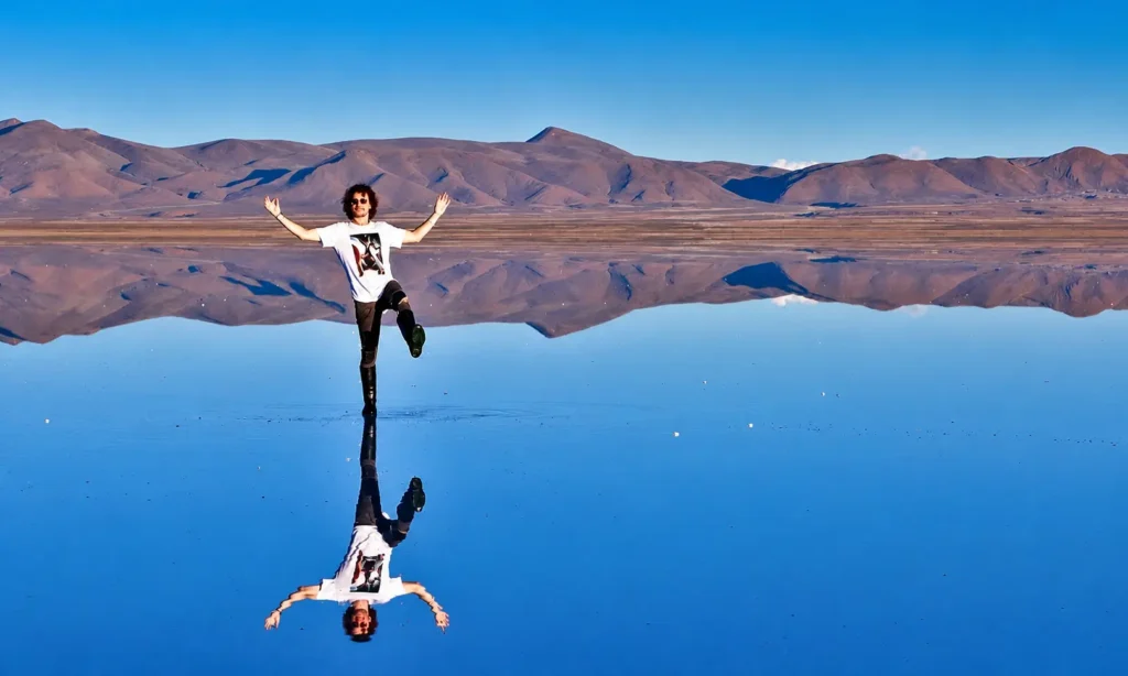 Salar de Uyuni efecto espejo reflejo