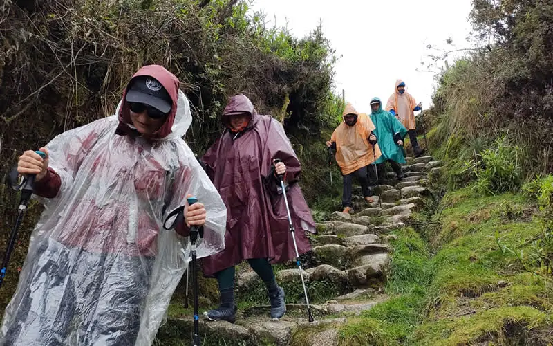 Temporada de lluvias a través del camino inca
